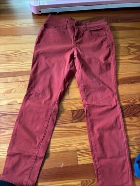 No Boundaries Skinny Pants in Orange